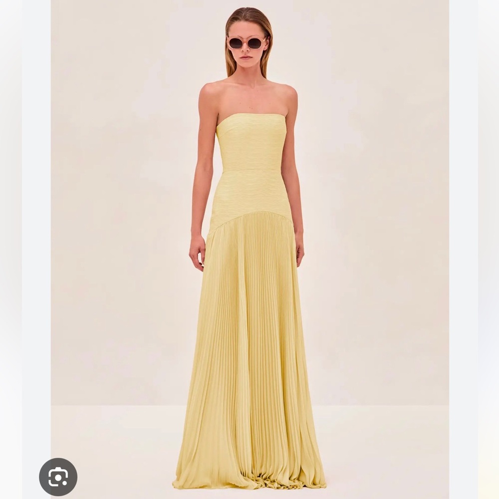 Alexis Yellow Sunniva Dress Small